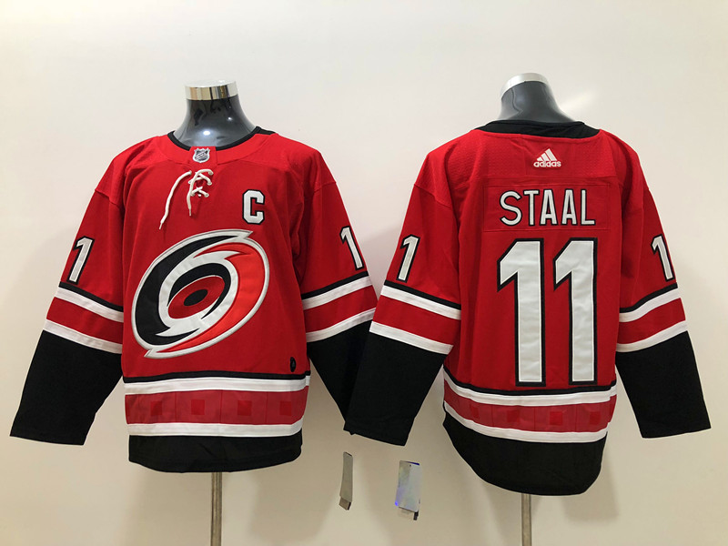 Men's Carolina Hurricanes Jordan Staal #11 Red Home Breakaway Jersey